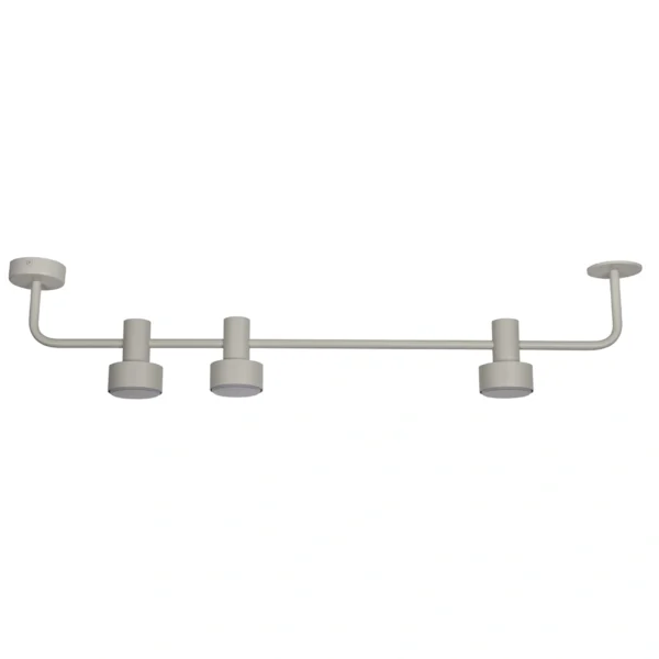 Plafon minimalistyczny MONA 3 szary beż, LED – Sigma Lighting 40906