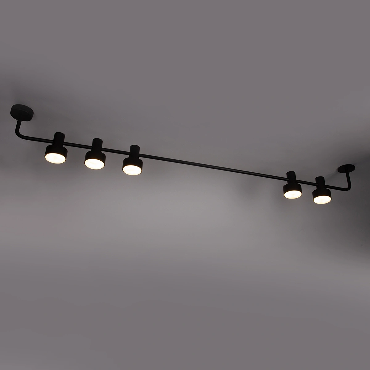 Plafon minimalistyczny MONA 5 czarny, LED – Sigma Lighting 40983 - obrazek 2