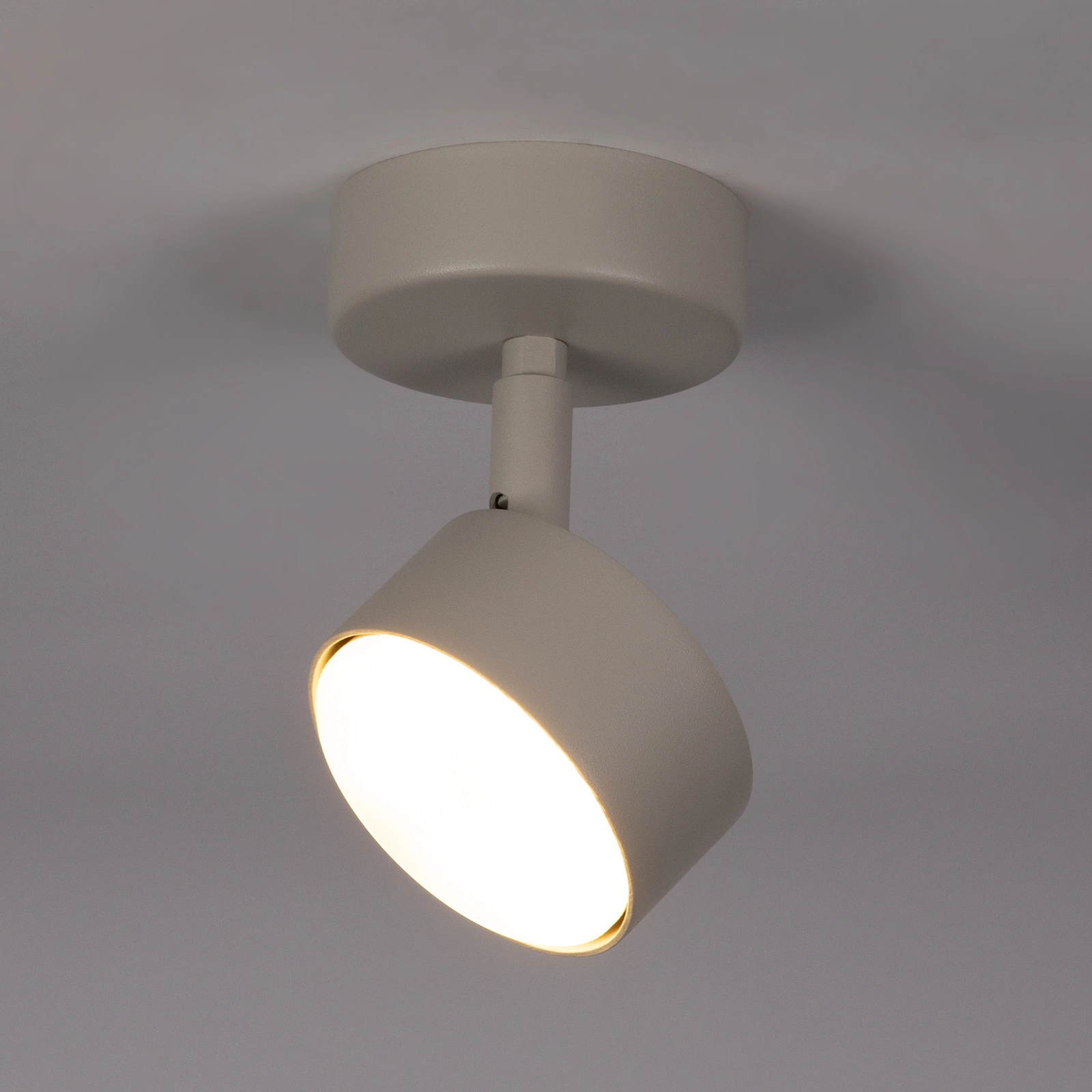 Plafon minimalistyczny NEMO 1 S szary beż, LED – Sigma Lighting 40886 - obrazek 2
