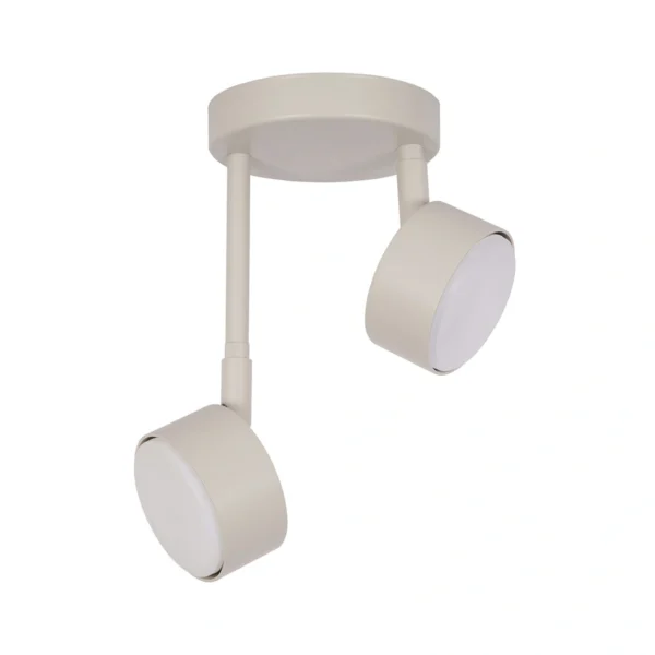 Plafon minimalistyczny NEMO 2 szary beż, LED – Sigma Lighting 40889