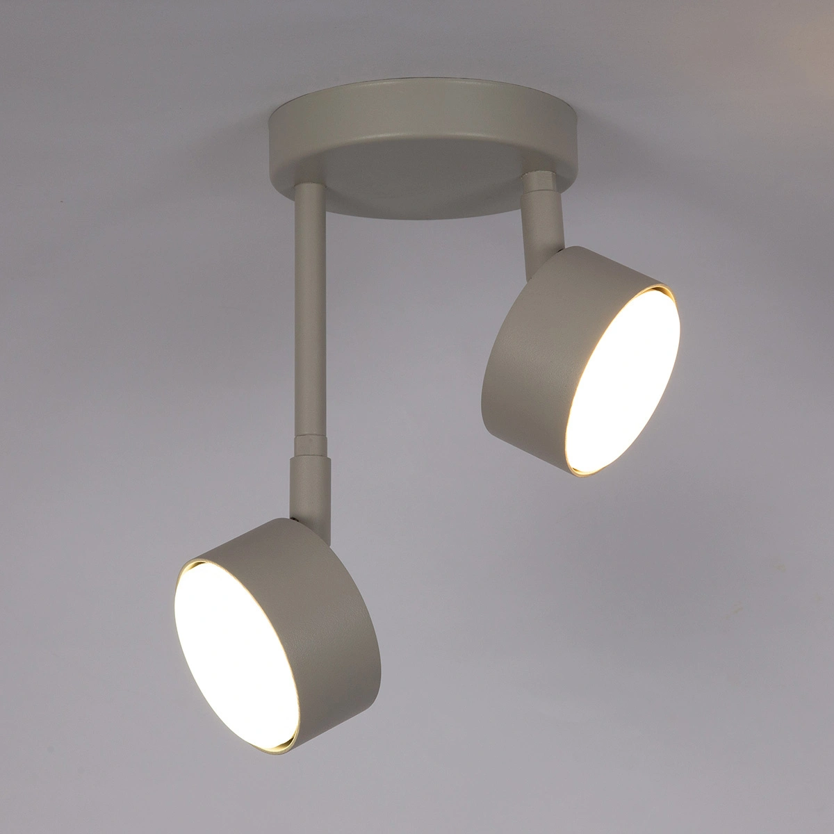 Plafon minimalistyczny NEMO 2 szary beż, LED – Sigma Lighting 40889 - obrazek 2