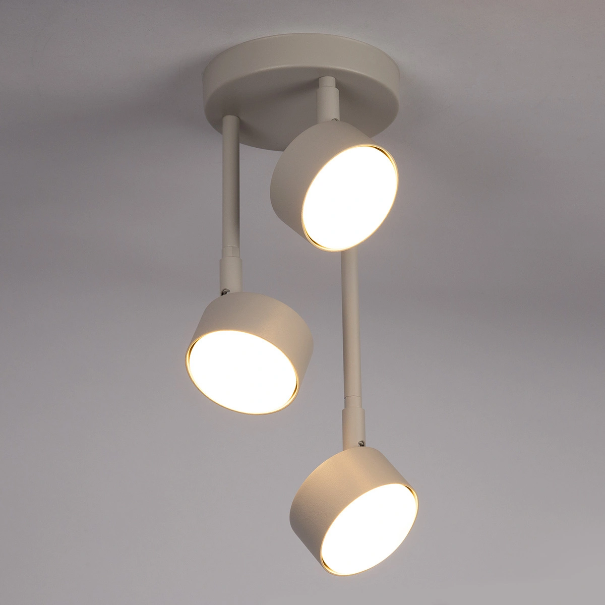 Plafon minimalistyczny NEMO 3 szary beż, LED – Sigma Lighting 40890 - obrazek 2