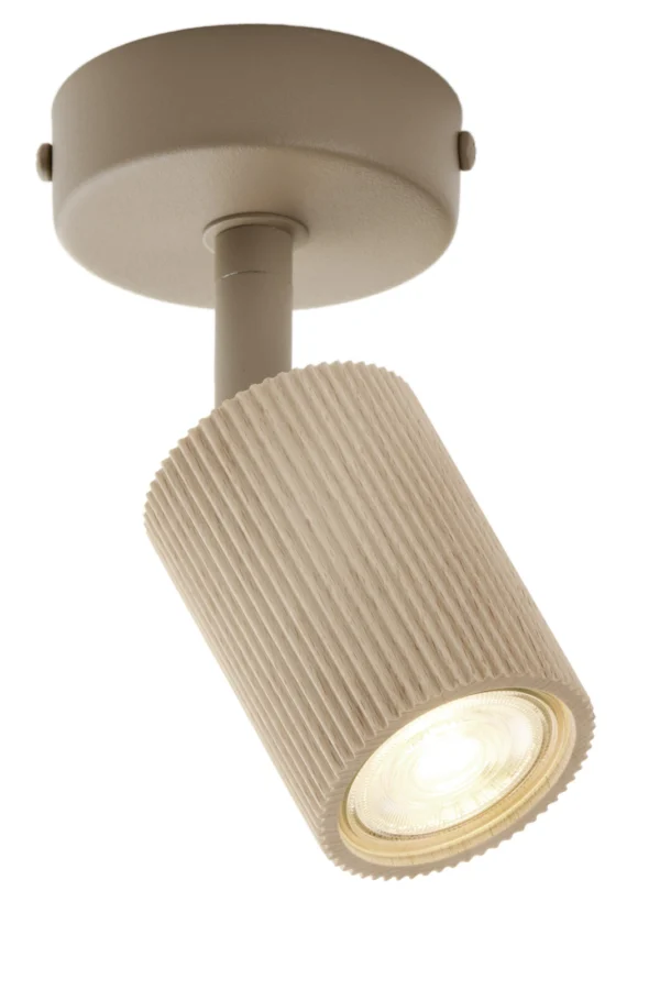Kinkiet minimalistyczny OPTIC wood ruchomy 1 ciepły beż / drewno naturalne, 1 × GU10 – Sigma Lighting 41876
