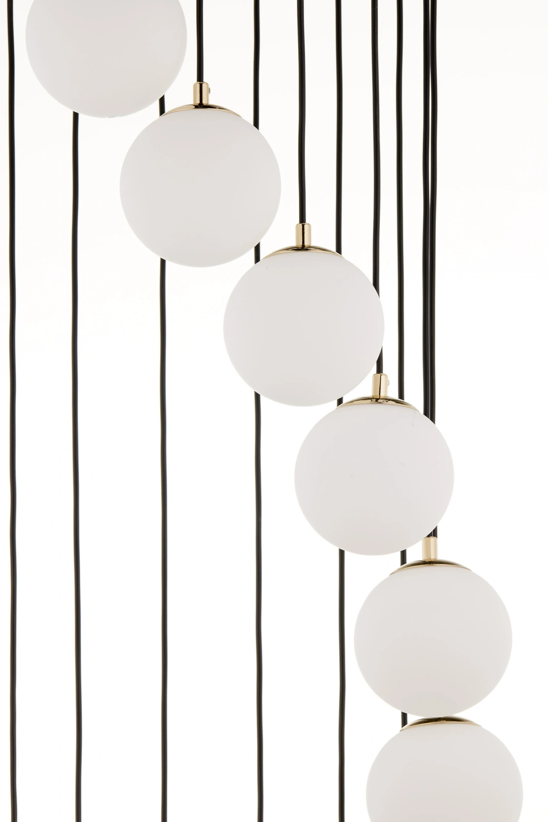 Lampa wisząca nowoczesna PIANO 15 ANTRESOLA czarny /złoty, 15 × G9 – Sigma Lighting 42059 - obrazek 3