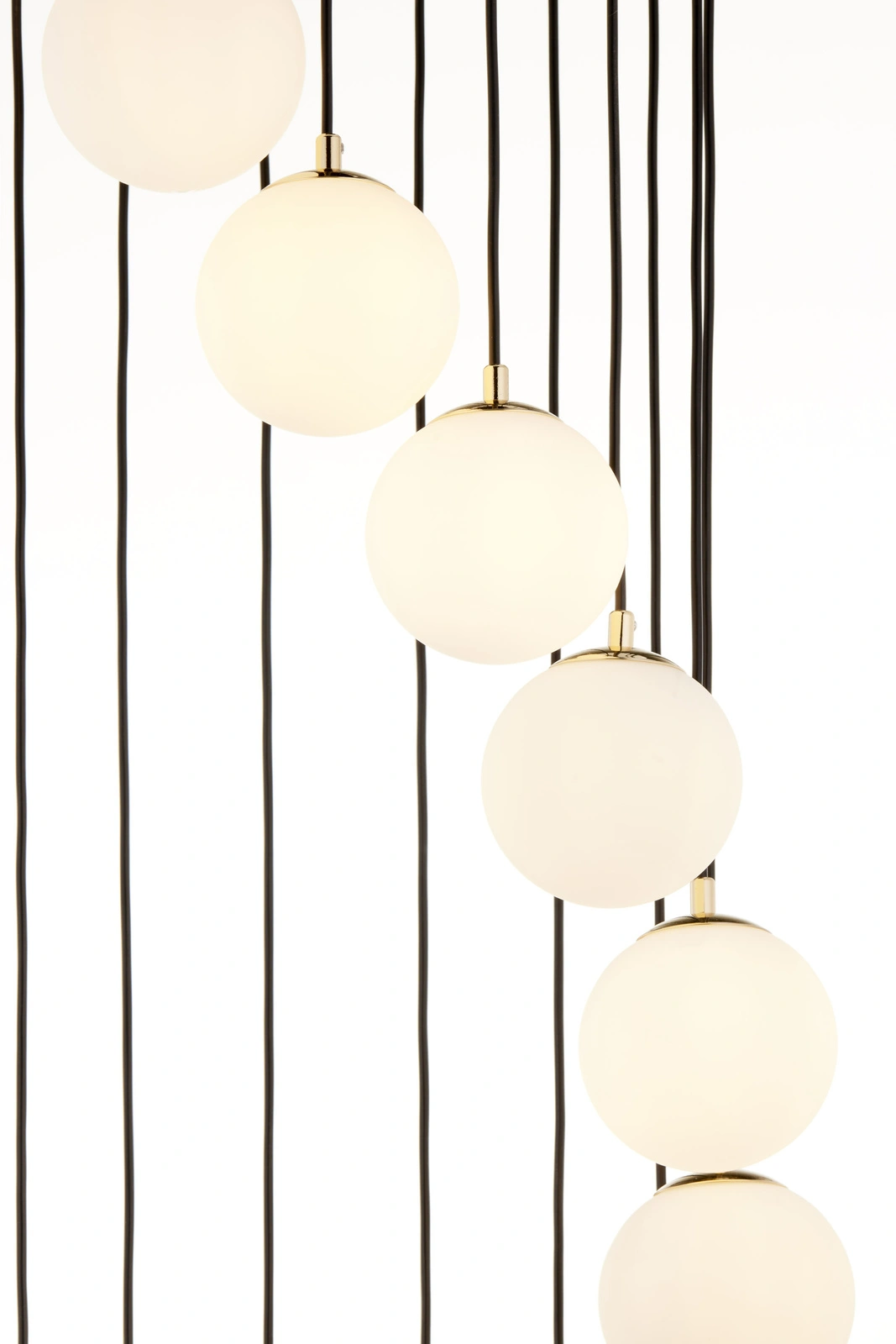 Lampa wisząca nowoczesna PIANO 15 ANTRESOLA czarny /złoty, 15 × G9 – Sigma Lighting 42059 - obrazek 7
