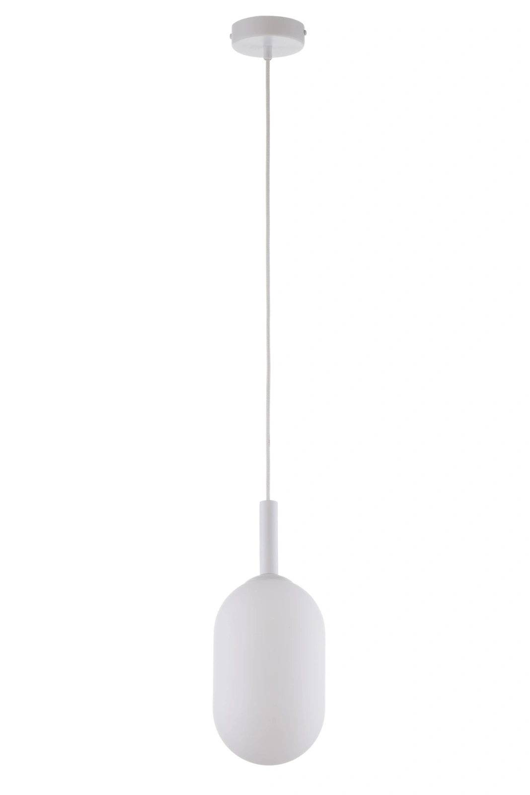 Lampa wisząca w stylu glamour PLUUM 1 M biały, 1 × E14 – Sigma Lighting 41849