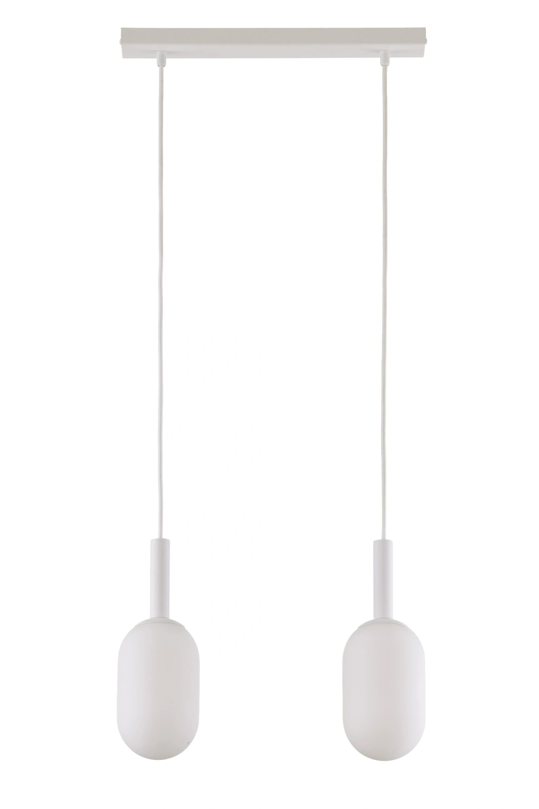 Lampa wisząca w stylu glamour PLUUM 2 biały, 2 × E14 – Sigma Lighting 41850
