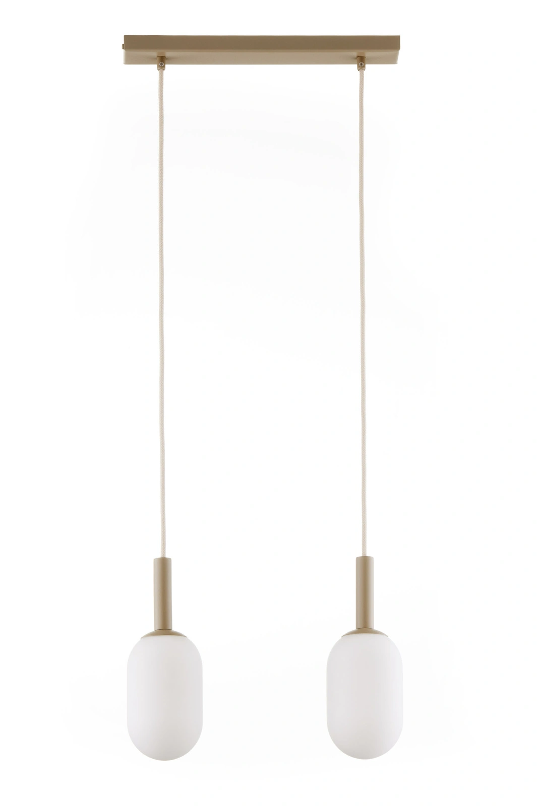 Lampa wisząca w stylu glamour PLUUM 2 ciepły beż, 2 × E14 – Sigma Lighting 41855