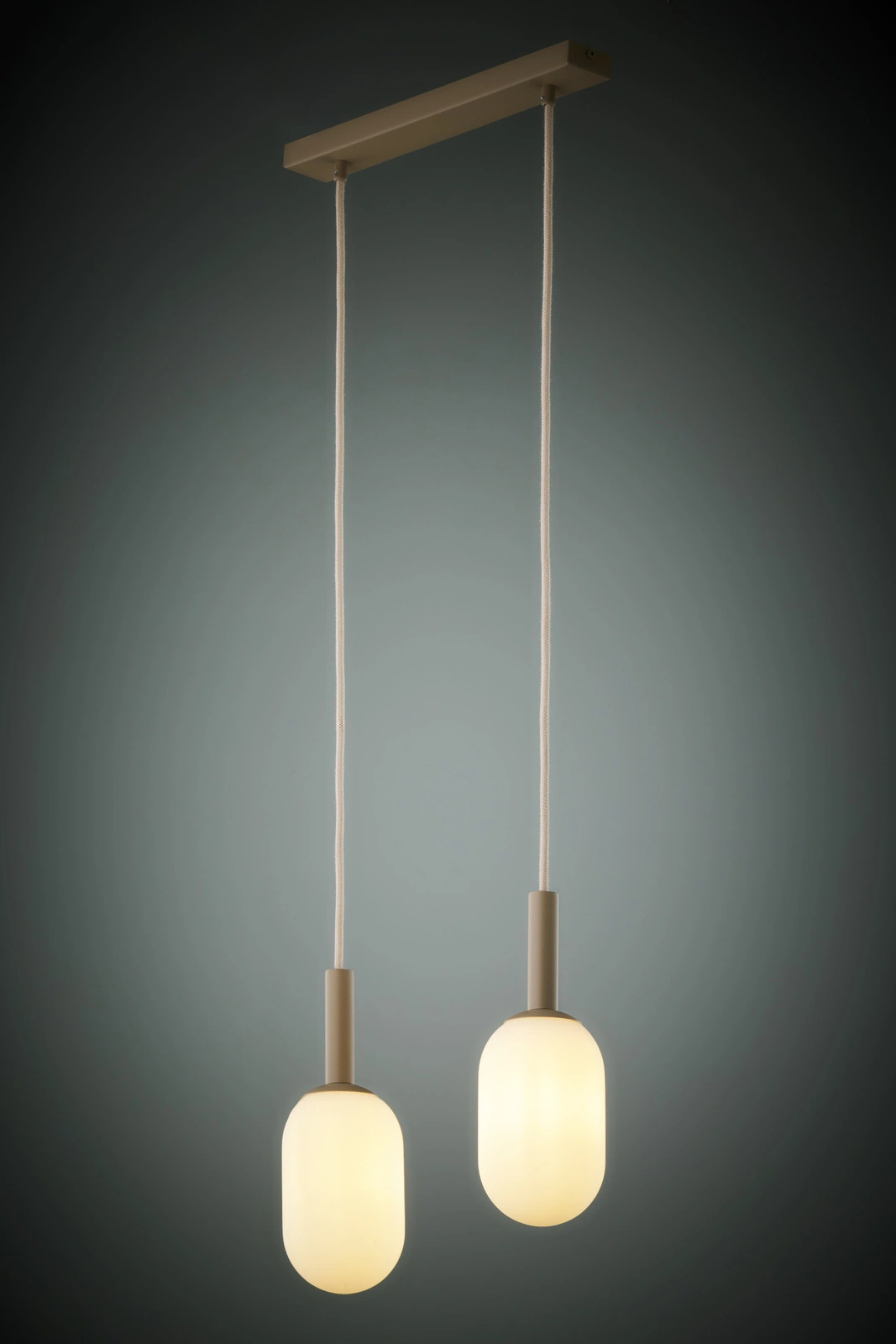 Lampa wisząca w stylu glamour PLUUM 2 ciepły beż, 2 × E14 – Sigma Lighting 41855 - obrazek 3