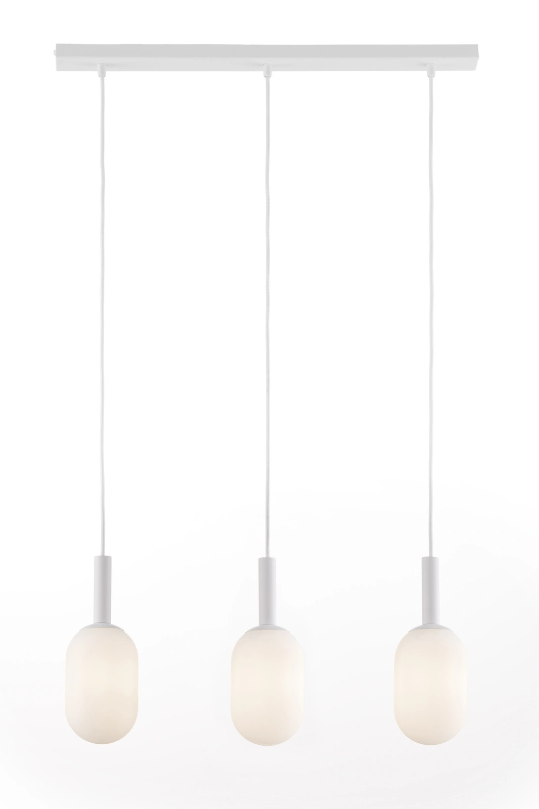 Lampa wisząca w stylu glamour PLUUM 3 prosty biały, 3 × E14 – Sigma Lighting 41851 - obrazek 3