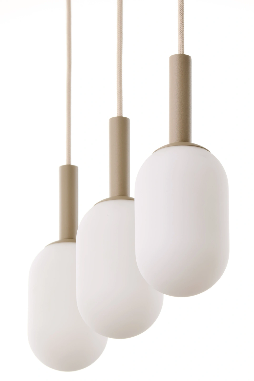 Lampa wisząca w stylu glamour PLUUM 3 prosty ciepły beż, 3 × E14 – Sigma Lighting 41856 - obrazek 3