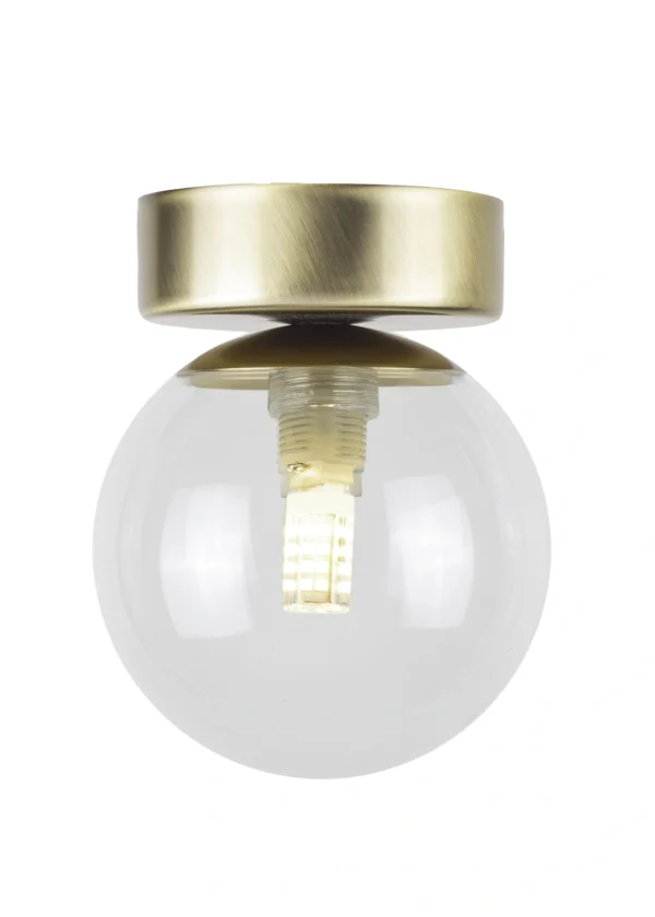 Plafon w stylu modern classic PERLA LUX 1 transparentny, 1 × G9 – Sigma Lighting 40851