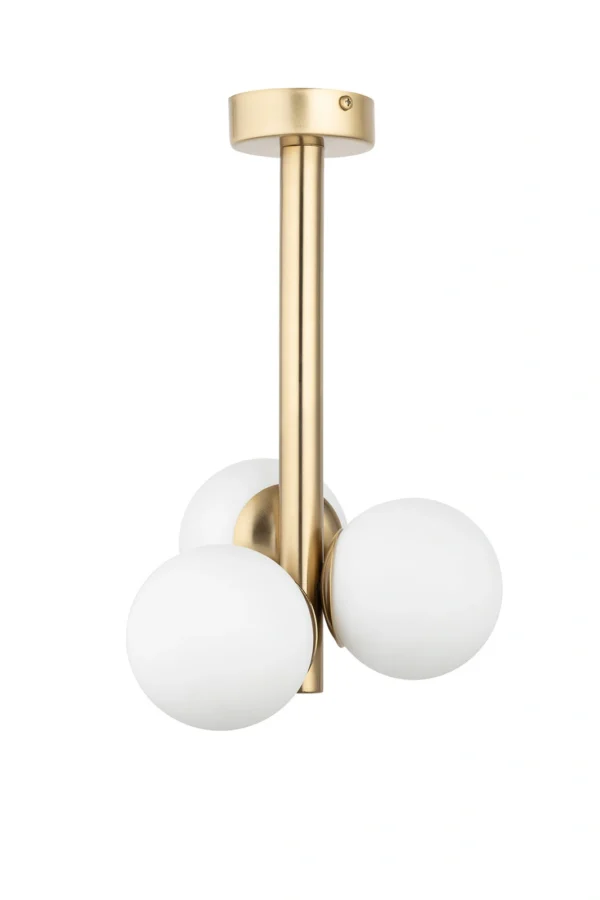 Plafon w stylu modern classic PERLA LUX 3 biały, 3 × G9 – Sigma Lighting 40776