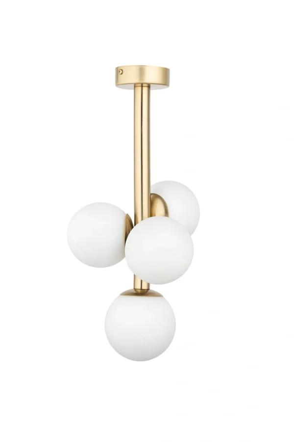 Plafon w stylu modern classic PERLA LUX 4 biały, 4 × G9 – Sigma Lighting 40777