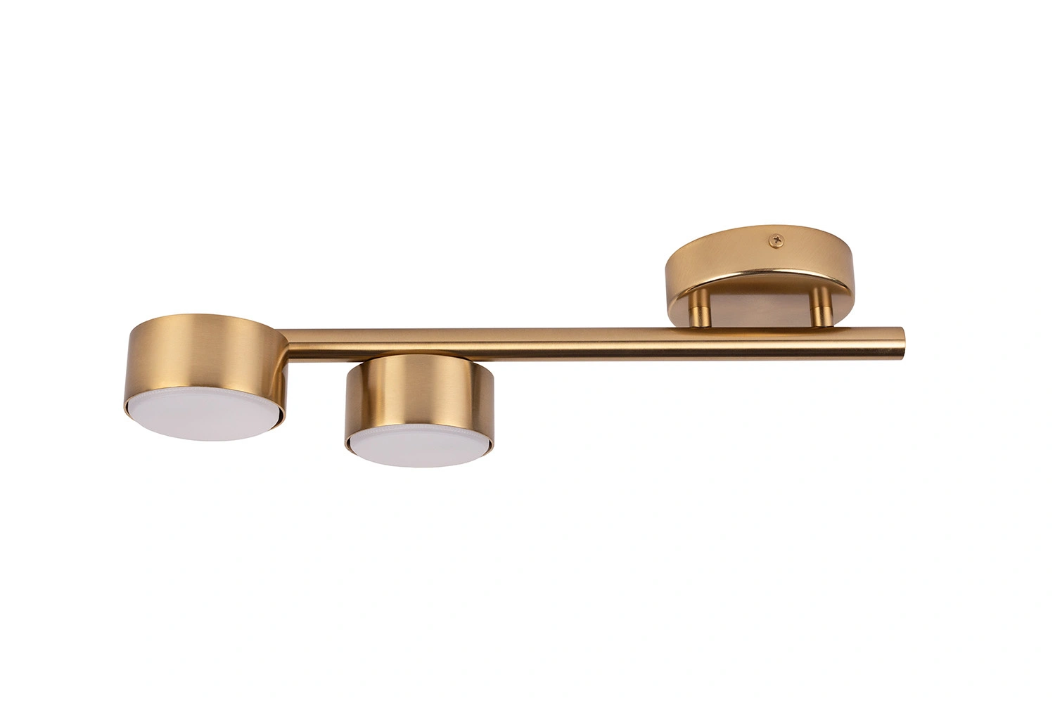 Plafon minimalistyczny PUNTO 2 złoty szczotkowany, LED – Sigma Lighting 40824