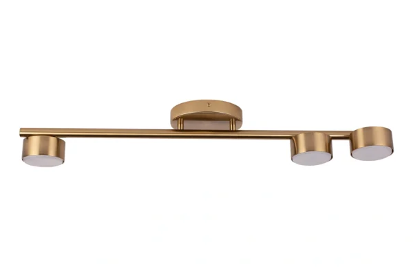 Plafon minimalistyczny PUNTO 3 złoty szczotkowany, LED – Sigma Lighting 40825