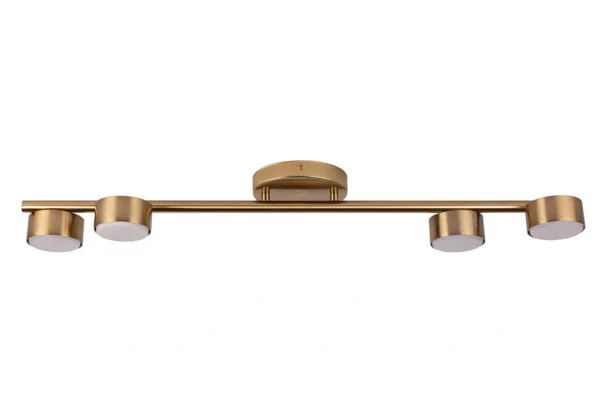 Plafon minimalistyczny PUNTO 4 złoty szczotkowany, LED – Sigma Lighting 40826