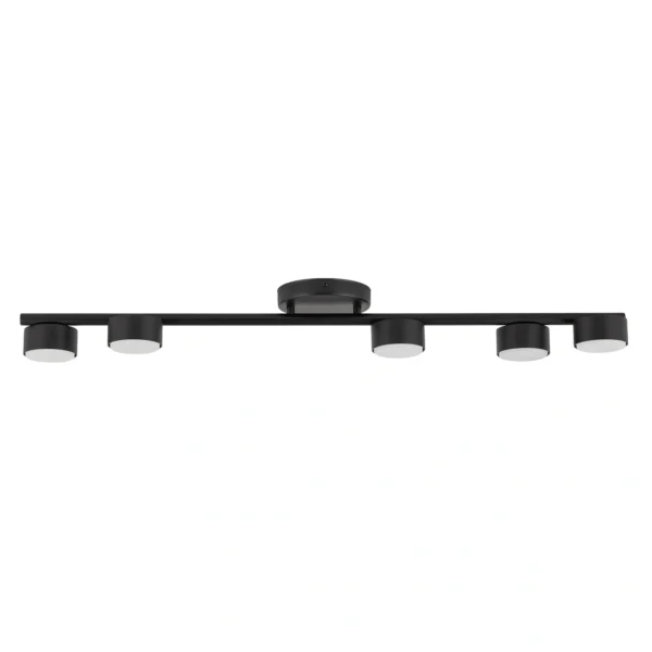 Plafon minimalistyczny PUNTO 5 czarny, LED – Sigma Lighting 40820