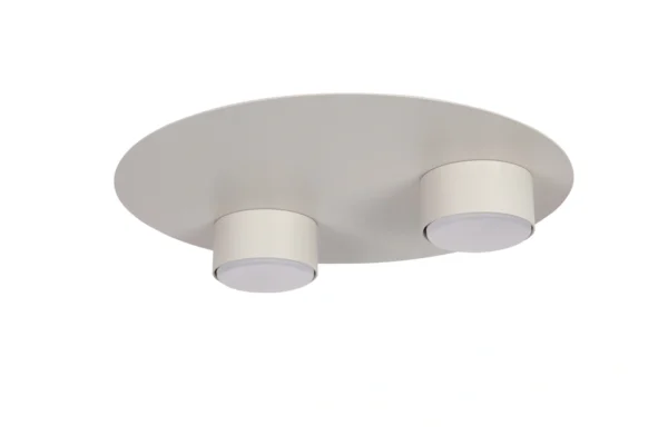 Plafon minimalistyczny STAR 2 szary beż, LED – Sigma Lighting 40912