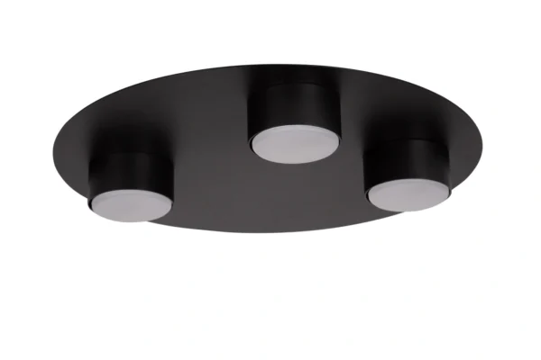 Plafon minimalistyczny STAR 3 czarny, LED – Sigma Lighting 40910