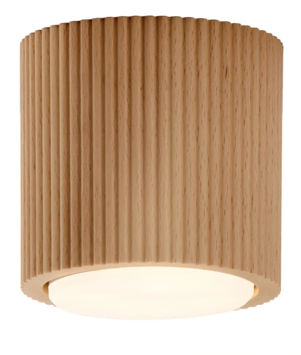 Spot sufitowy skandynawski TUBO wood natural M_buk, LED – Sigma Lighting 41671