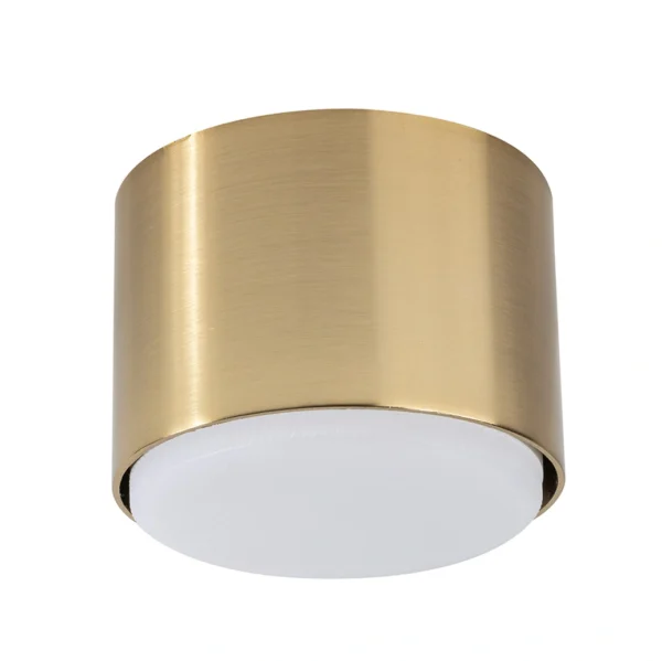 Plafon minimalistyczny TUBO S złoty szczotkowany, LED – Sigma Lighting 40848