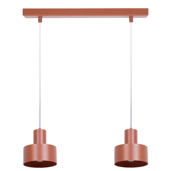 Lampa wisząca minimalistyczna RIF 2 ceglany, 2 × E27 – Sigma Lighting 41157