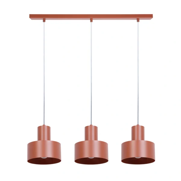 Lampa wisząca minimalistyczna RIF 3 ceglany, 3 × E27 – Sigma Lighting 41162