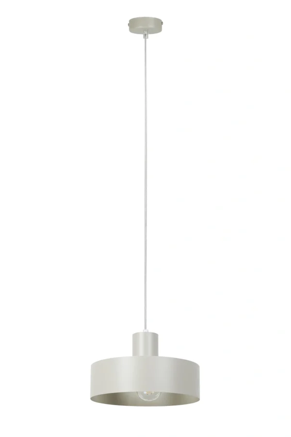 Lampa wisząca minimalistyczna RIF M szary beż, 1 × E27 – Sigma Lighting 41178