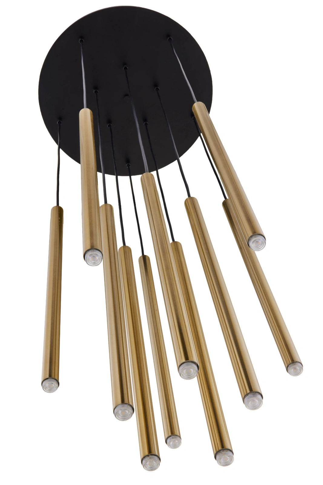 Lampa wisząca minimalistyczna SOPEL 10 ANTRESOLA dwa poziomy czarny złoty, 10 × G9 – Sigma Lighting 42056 - obrazek 5
