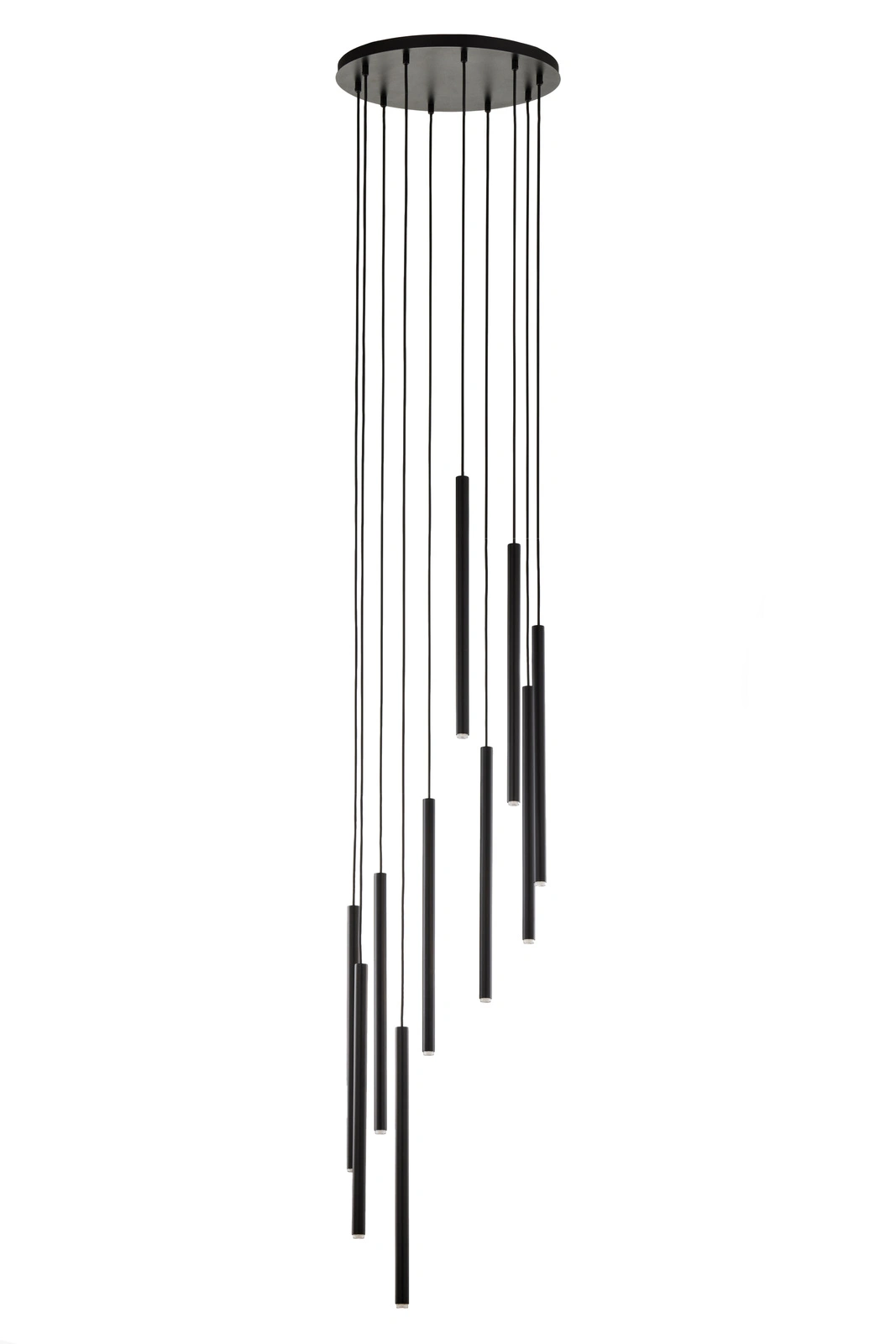 Lampa wisząca minimalistyczna SOPEL 10 ANTRESOLA kaskada czarny, 10 × G9 – Sigma Lighting 42098