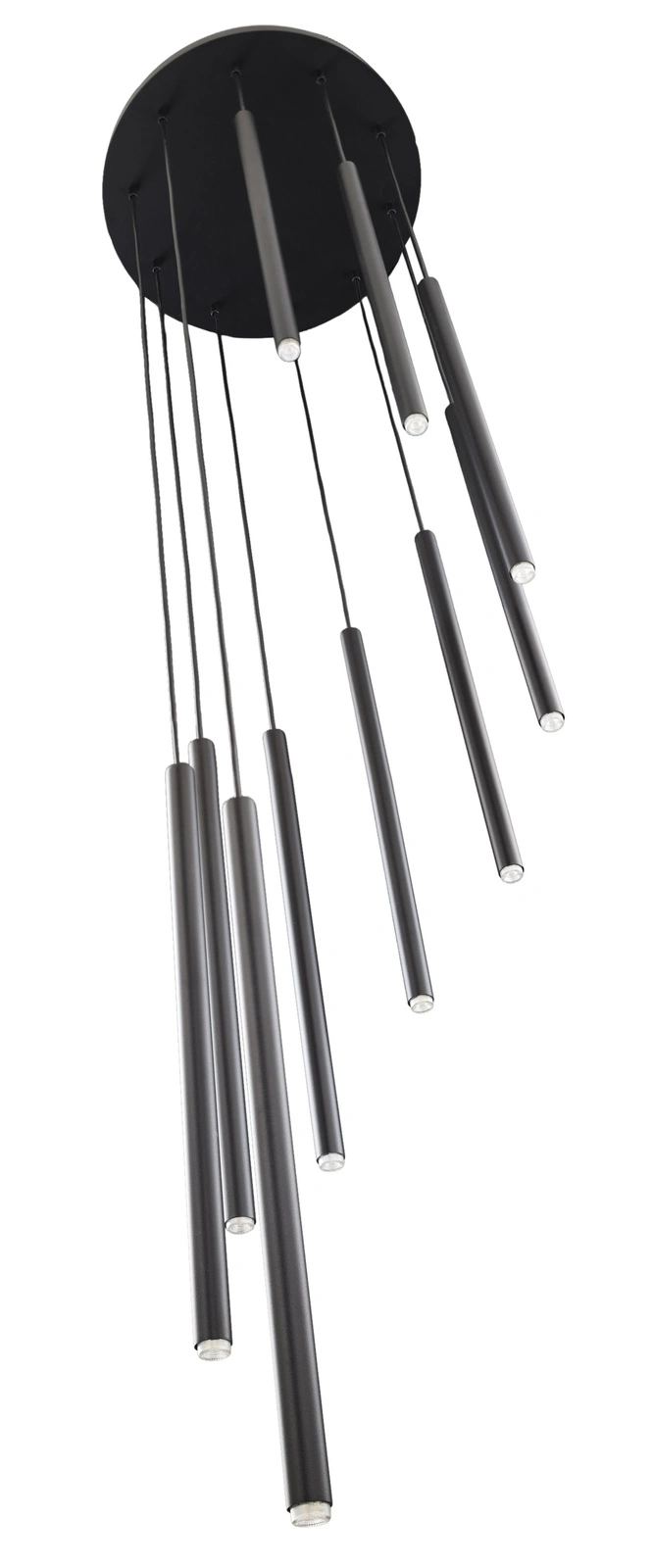 Lampa wisząca minimalistyczna SOPEL 10 ANTRESOLA kaskada czarny, 10 × G9 – Sigma Lighting 42098 - obrazek 6