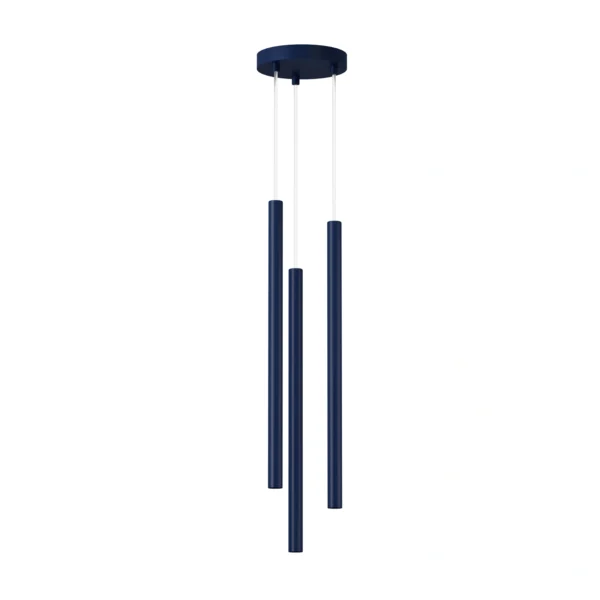 Lampa wisząca minimalistyczna SOPEL 3 koło granatowy, 3 × G9 – Sigma Lighting 41830