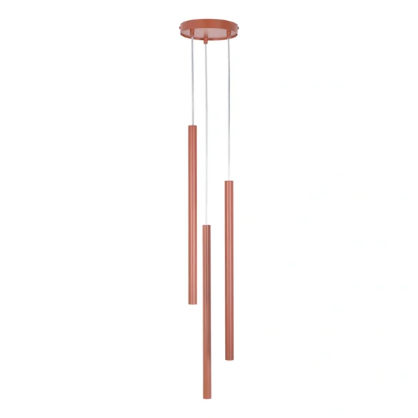 Lampa wisząca minimalistyczna SOPEL 3 koło ceglany, 3 × G9 – Sigma Lighting 41197