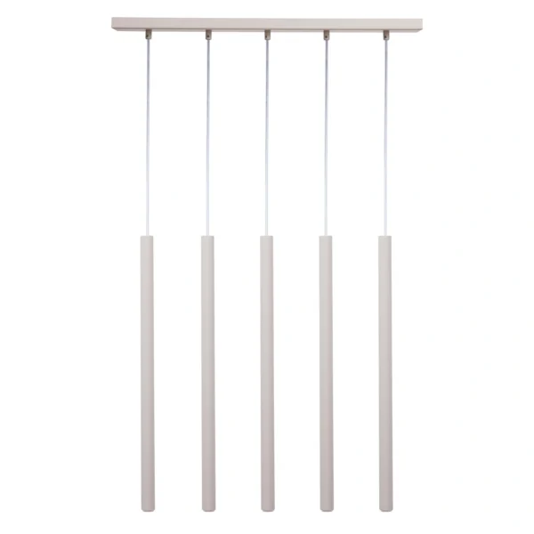 Lampa wisząca minimalistyczna SOPEL 5 szary beż, 5 × G9 – Sigma Lighting 41456