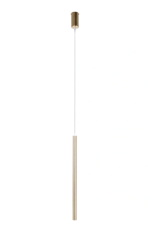 Lampa wisząca minimalistyczna SOPEL LUX SOPEL PREMIUM 1 złoty szczotkowany, 1 × G9 – Sigma Lighting 40957