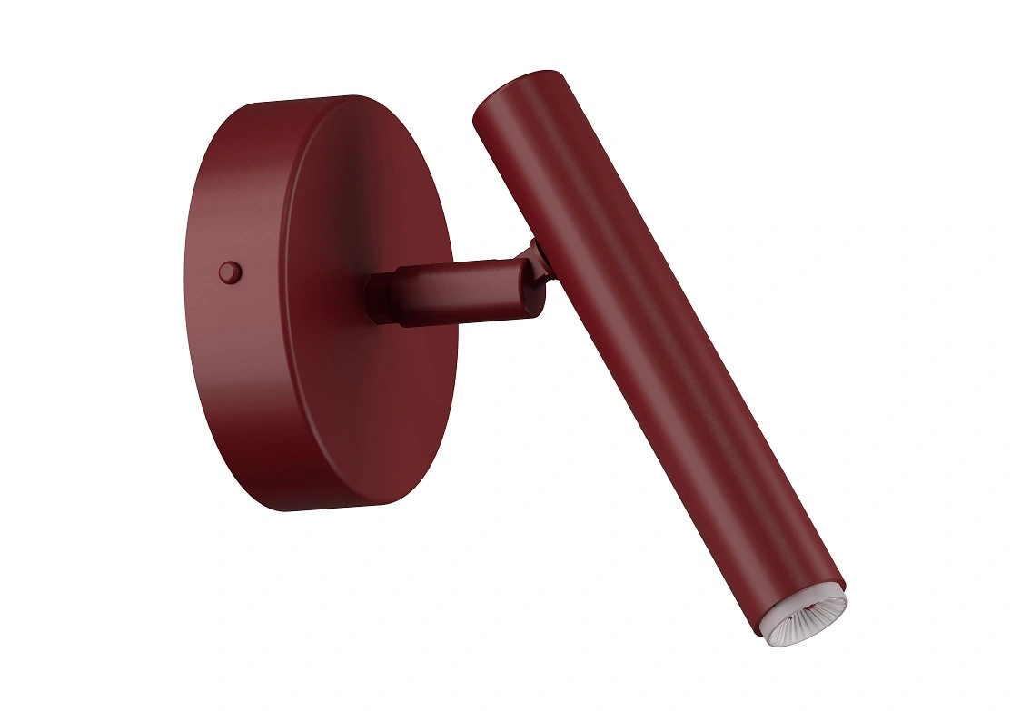 Kinkiet minimalistyczny SOPEL bordowy, 1 × G9 – Sigma Lighting 41823