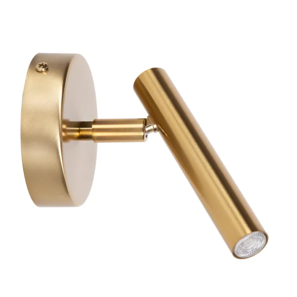Kinkiet minimalistyczny SOPEL złoty szczotkowany, 1 × G9 – Sigma Lighting 41511