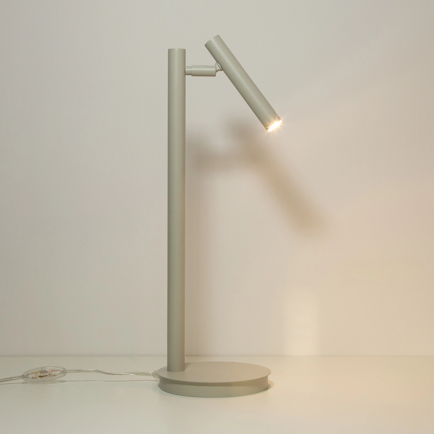 Lampa stołowa minimalistyczna SOPEL szary beż, 1 × G9 – Sigma Lighting 41476 - obrazek 2