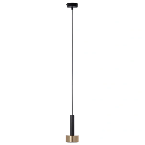 Lampa wisząca minimalistyczna STAMP 1 czarny/złoty szczotkowany, 1 × GX53 – Sigma Lighting 41249