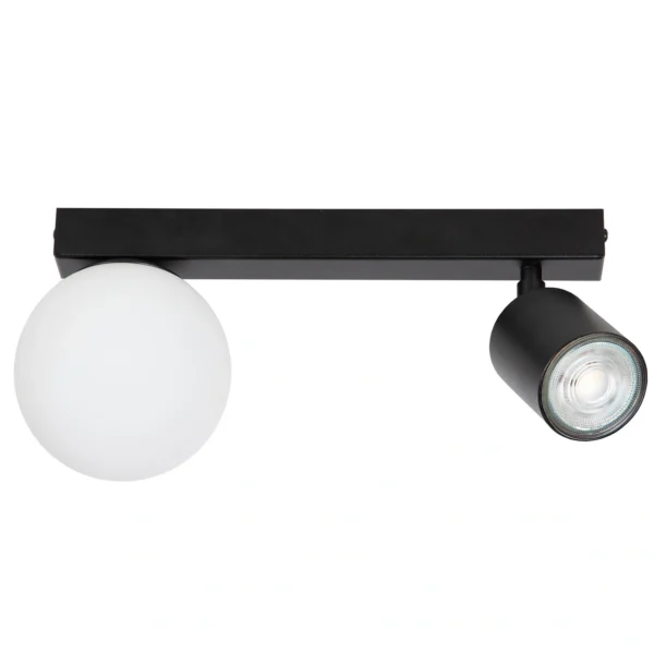 Plafon nowoczesny TAVIRA czarny 1+1, 2 × G9 – Sigma Lighting 41314
