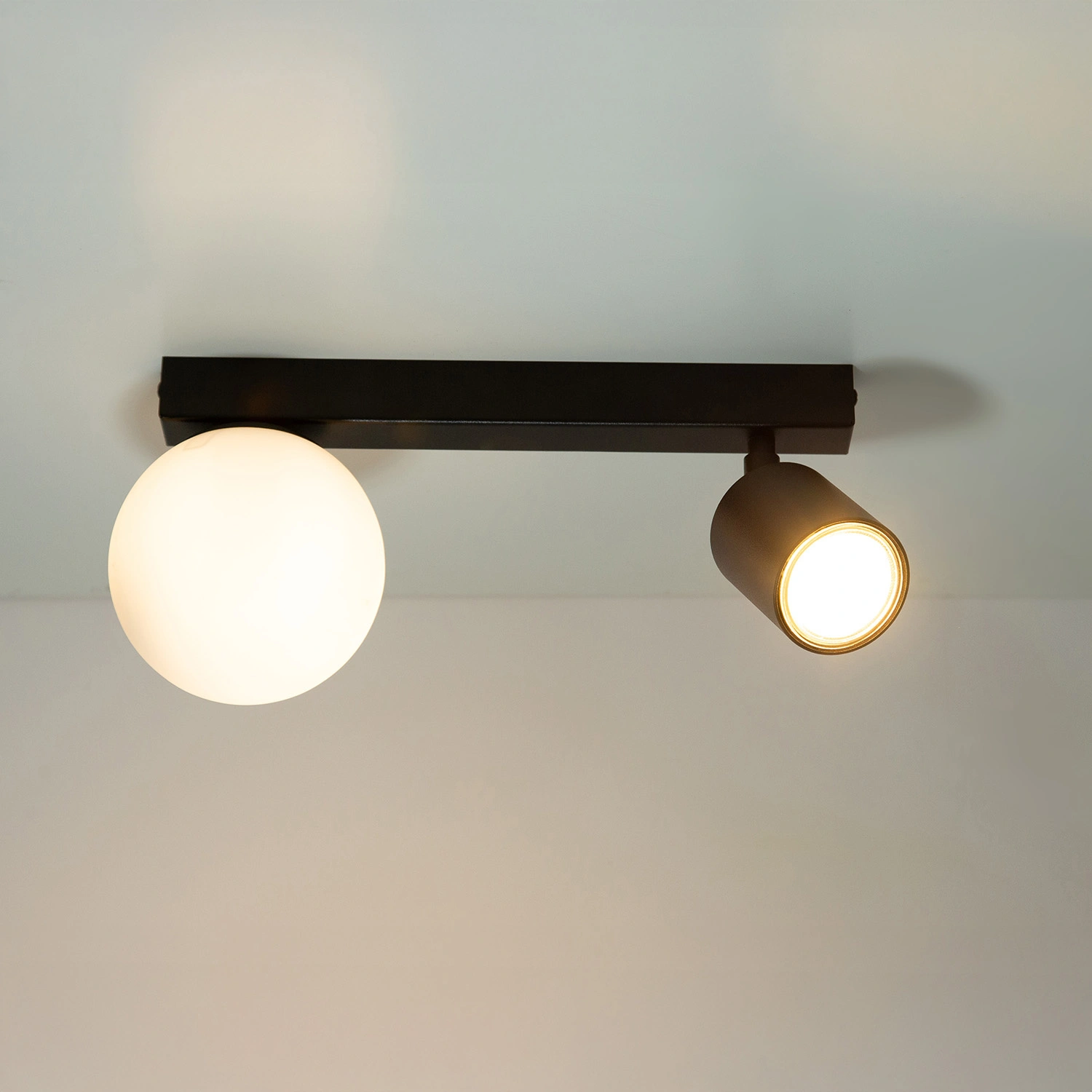 Plafon nowoczesny TAVIRA czarny 1+1, 2 × G9 – Sigma Lighting 41314 - obrazek 2