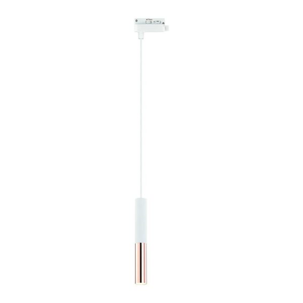 Lampa wisząca szynowa 1F SLIMI S OR83149, biała / różowe złoto, 1×G9 – Open Design Highlights