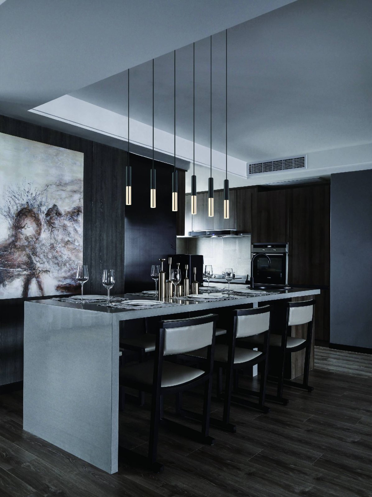 Lampa wisząca szynowa 1F SLIMI S OR83118, czarna / różowe złoto, 1×G9 – Open Design Highlights - obrazek 2
