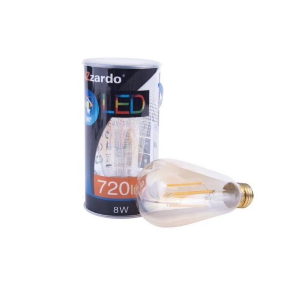 Żarówka LED AZ4021, bursztynowa, E27, 8 W, 2200 K – AZzardo