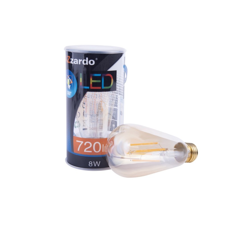 Żarówka LED AZ4021, bursztynowa, E27, 8 W, 2200 K – AZzardo